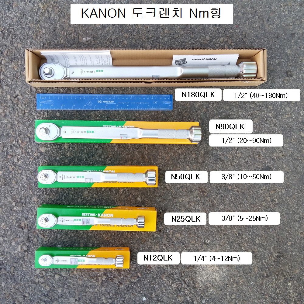 캐논 토크렌치 N12QLK~N200QLK Nm형(뉴튼) 작업용 CANON