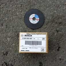 BOSCH보쉬 절단석 4인치 105*1.0*16mm EN12413 857