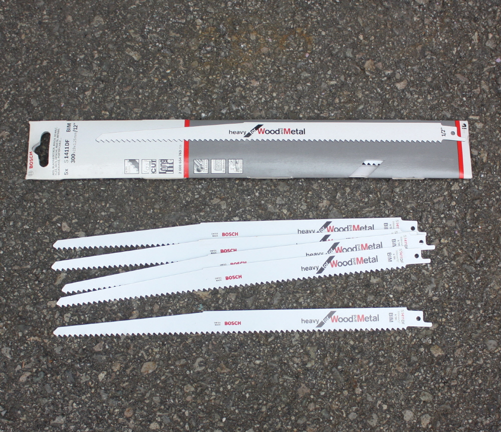 보쉬 철재,목재겸용 컷쏘날 S-1411DF  5개1조 300mm