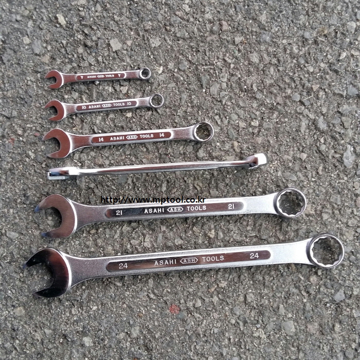 콤비네이션렌치 아사히ASAHI 6~20mm 가다 조합렌치 편구스파나