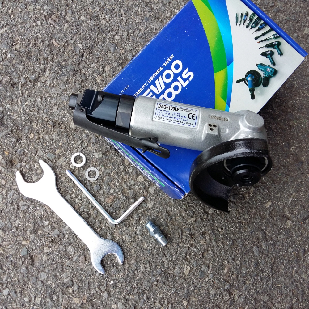 에어그라인다 4인치 대우 DAG-100LP 레바형그라인더