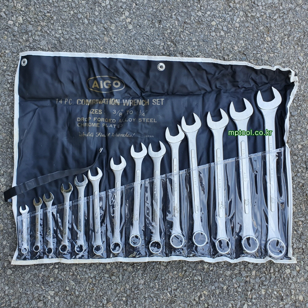 AIGO아이고 콤비네이션렌치세트 14P 14본조(3/8